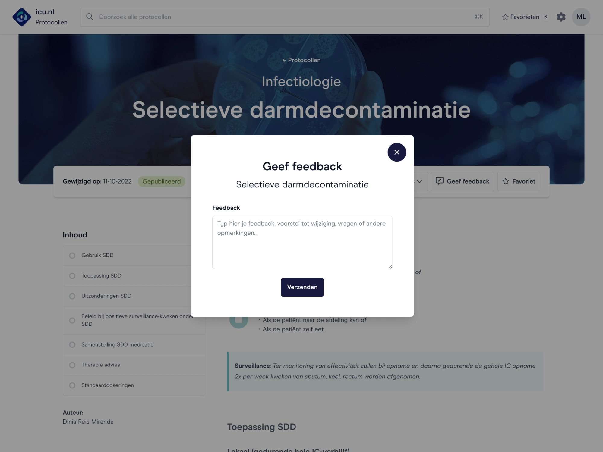 Feedback door zorgmedewerkers, arts-assistenten intensive care, IC-verpleegkundigen
